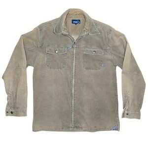 Vintage Brody Small 100% Cotton Corduroy Full Zip Collared Shirt Jacket L S